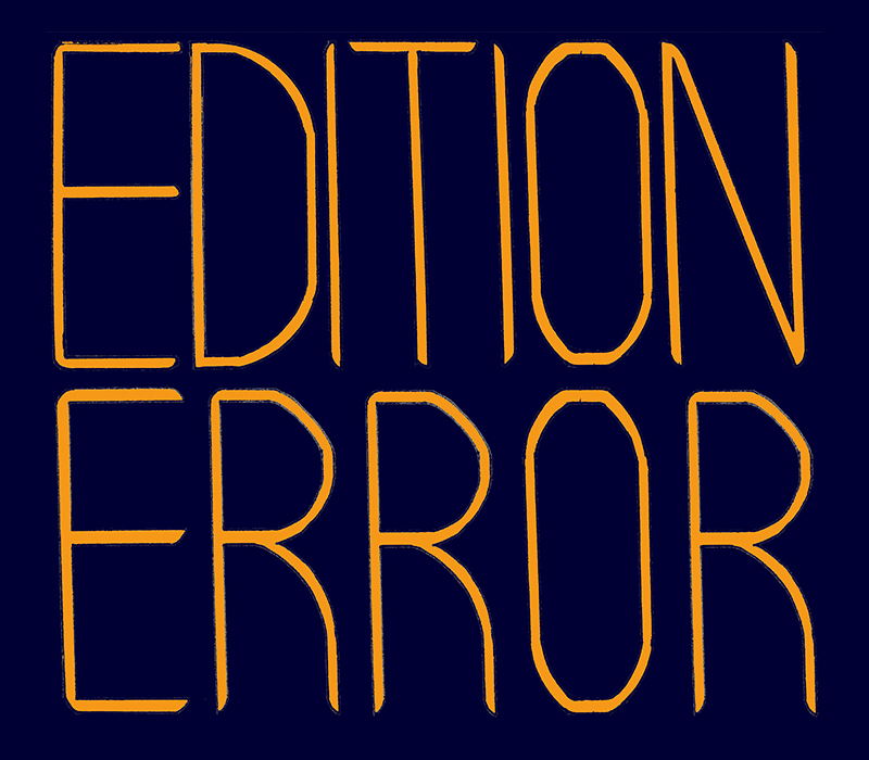 Edition Error