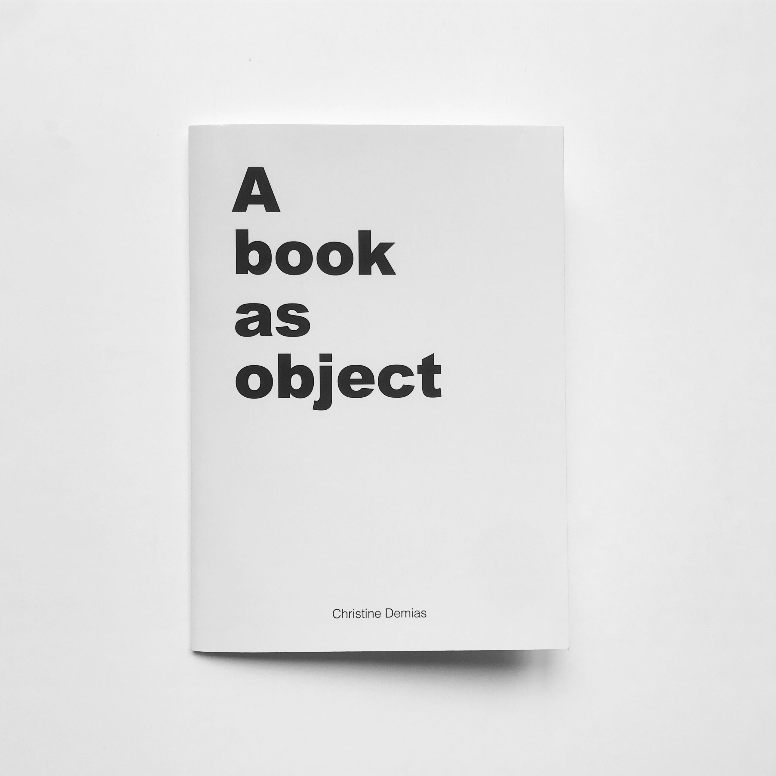 A book as object