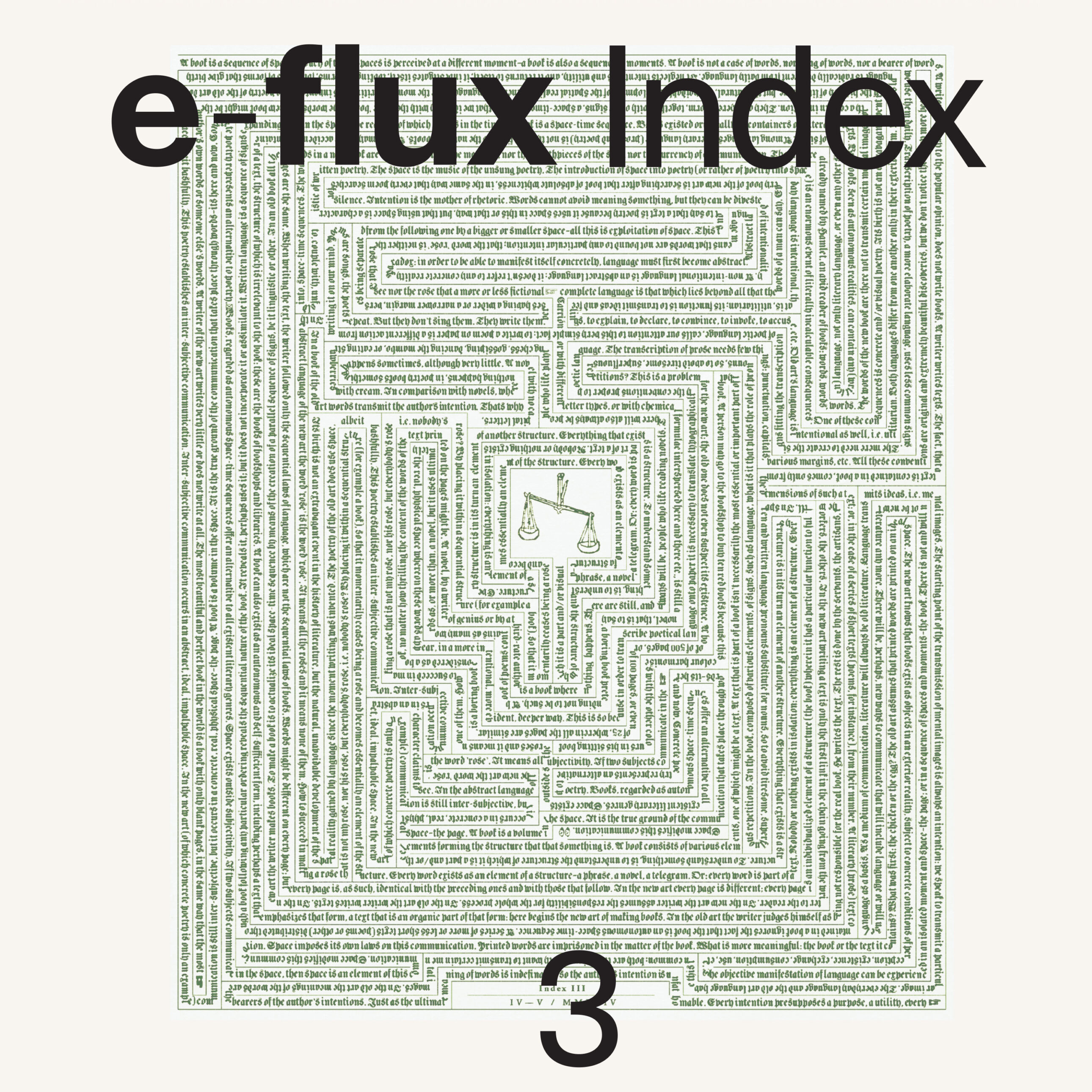 Launch of e-flux Index #3