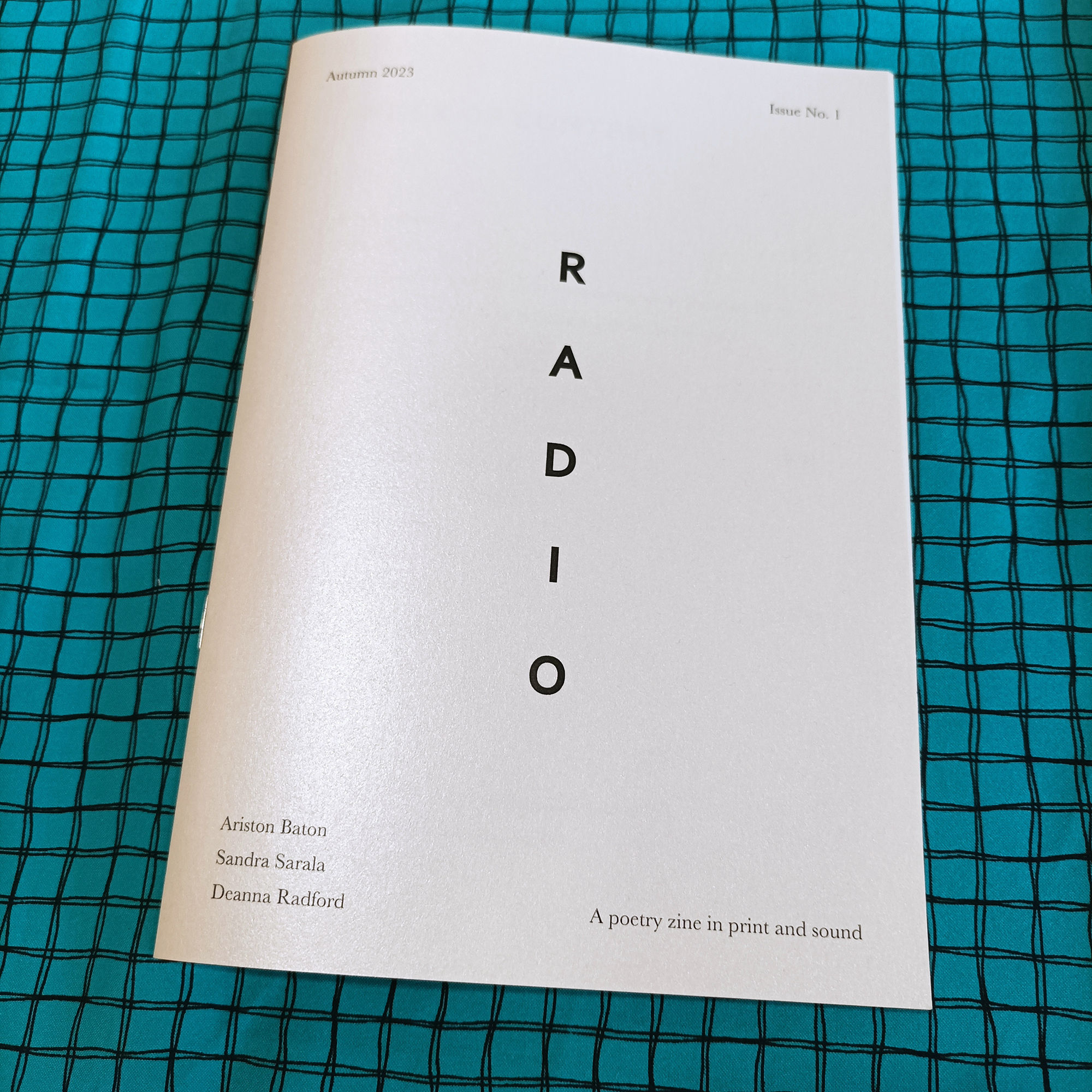 RADIO Issue No. 1. A poetry zine in print and sound. 