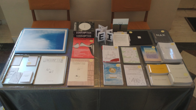 c8400's exhibit at GHMP Art Book Fair in Prague, 2025