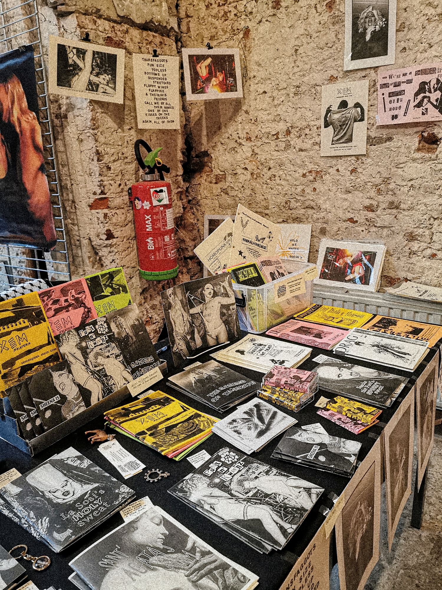 Lost and Found Press - table display