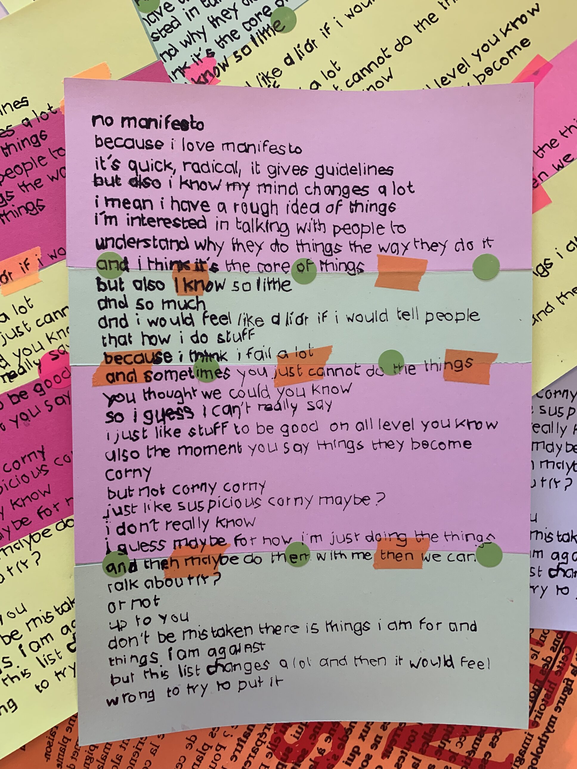 What happens in the studio