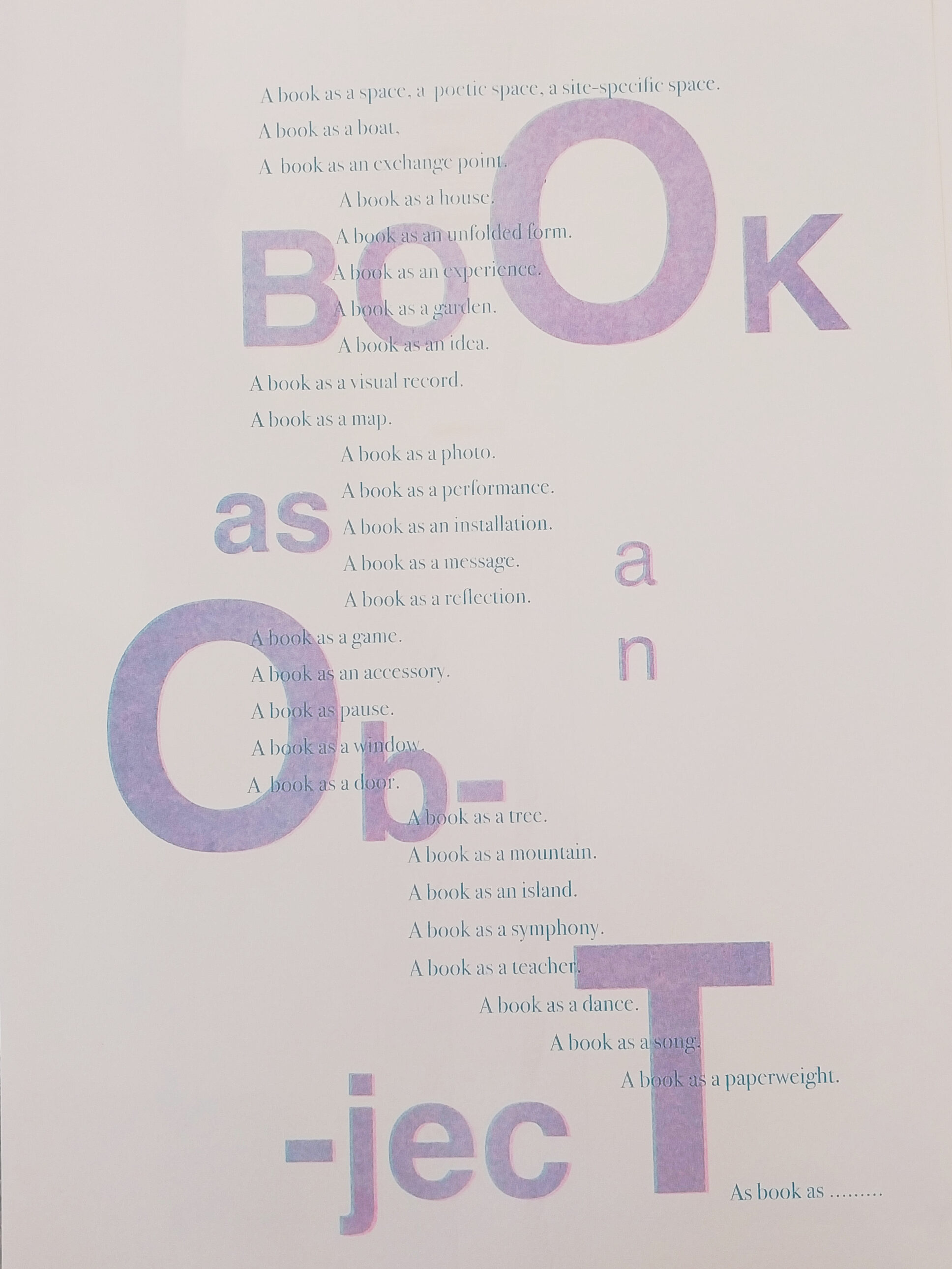 Book as an object