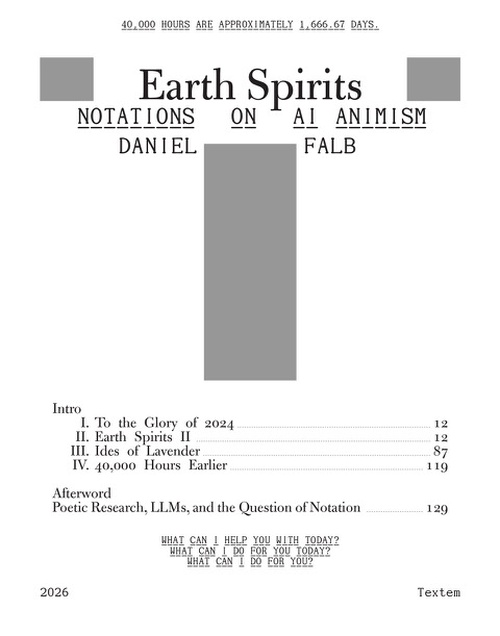 Earth Spirits. Notations on AI Animism