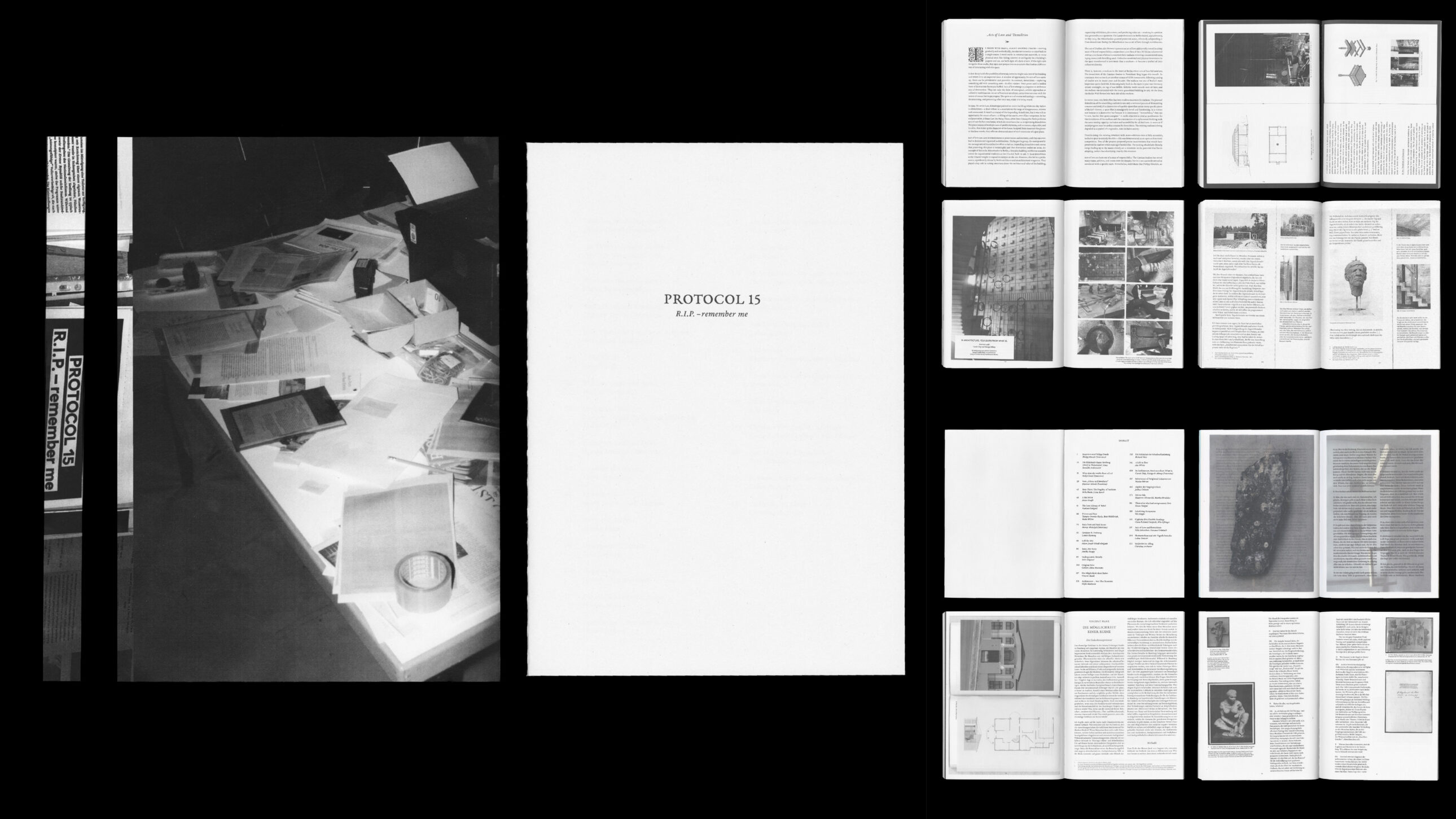 Protocol 15. R.I.P. – remember me