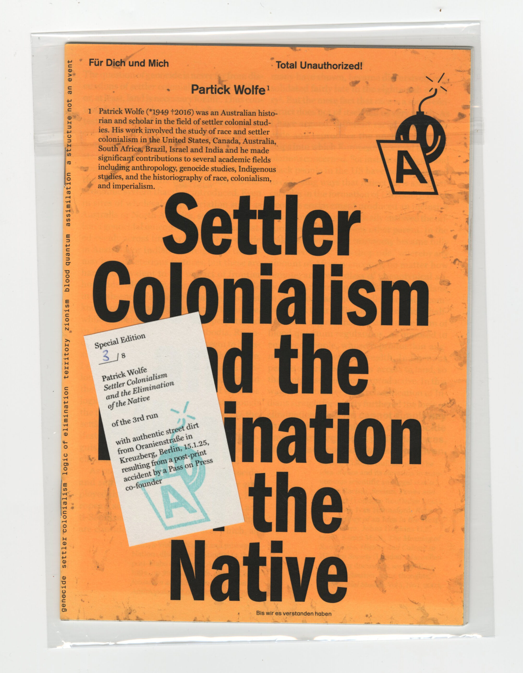 Special Edition Patrick Wolfe