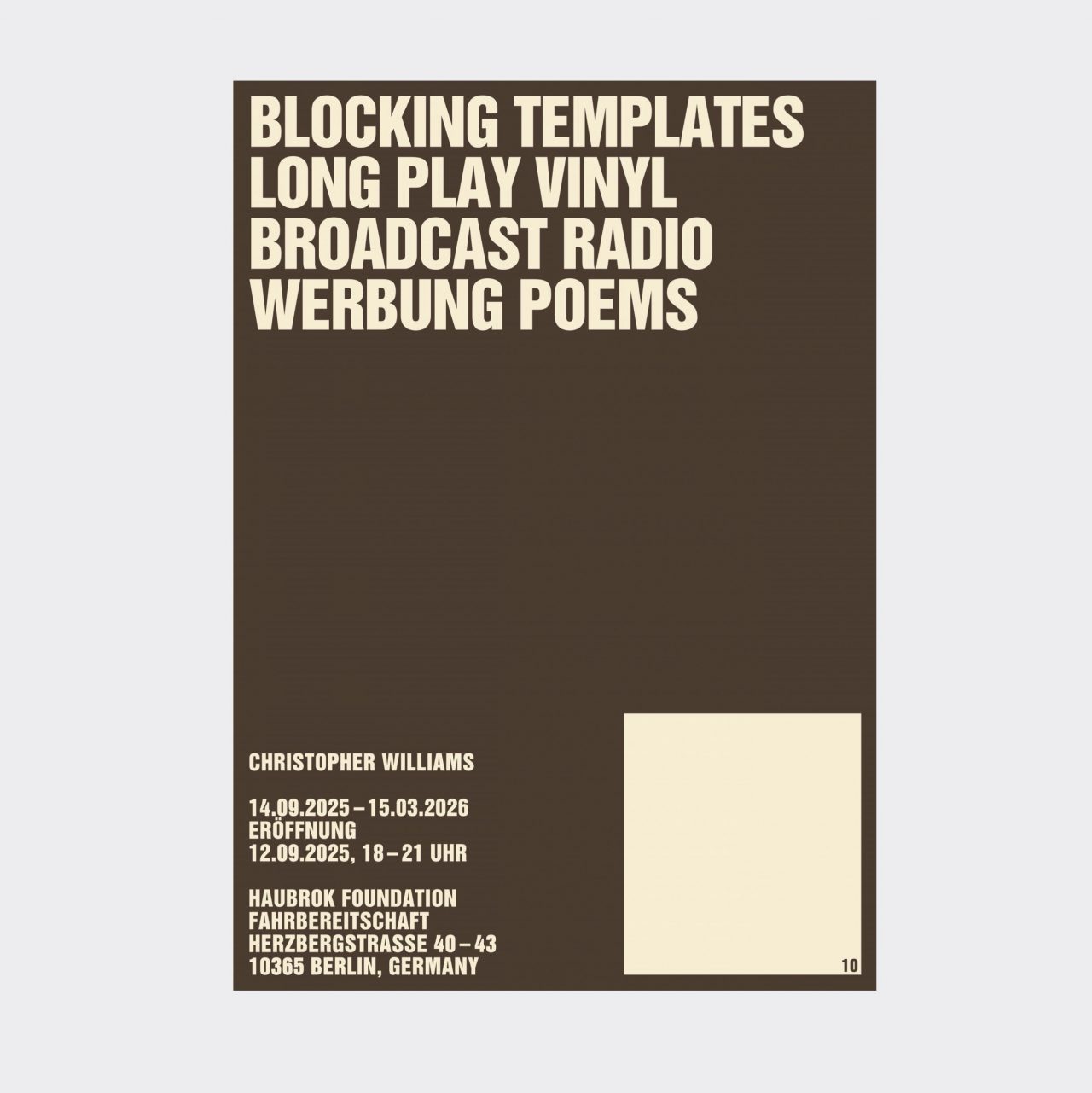 Blocking Templates (Poster)