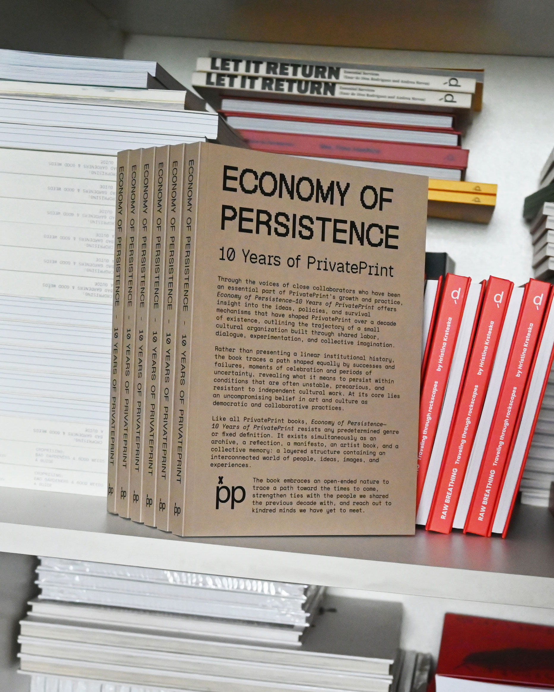 Economy of Persistence - 10 Years of PrivatePrint
